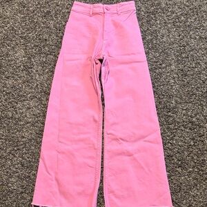Pink Wide-Leg Women's Jeans